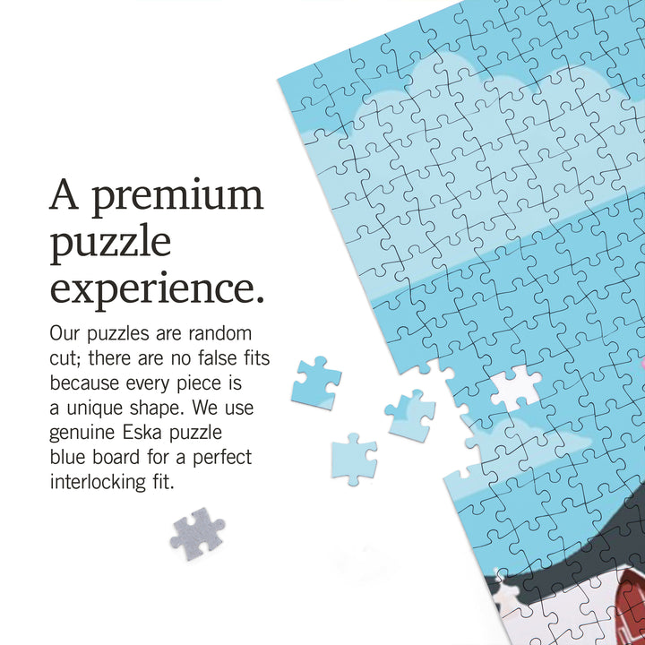 Blue Ridge, Georgia, Go Explore, Tulip Field, 1000 Piece Jigsaw Puzzle