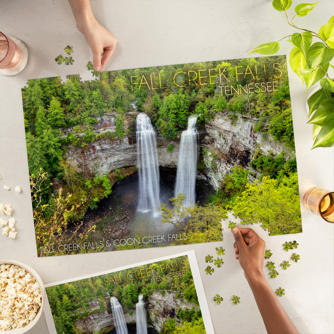 Fall Creek Falls State Park, Tennessee, Fall Creek and Coon Creek Falls, Jigsaw Puzzle