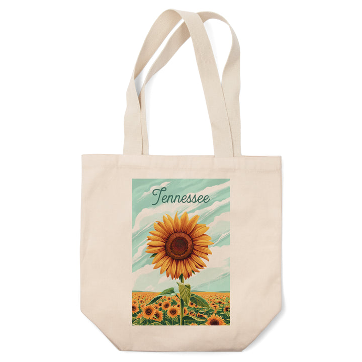 Tennessee, Dare to Bloom, Sunflower, Tote Bag