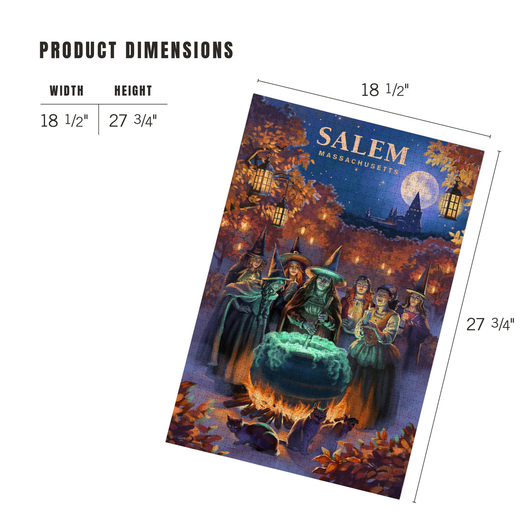 Salem, Massachusetts, Oil Painting, Witch's Gathering, 1000 Piece Jigsaw Puzzle