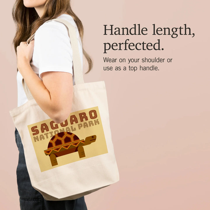 Saguaro National Park, Arizona, Tortoise, Geometric,, Tote Bag