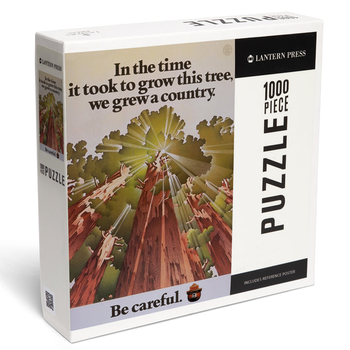 Smokey Bear, Time it Took to Grow a Tree, Officially Licensed Vintage Poster, Jigsaw Puzzle