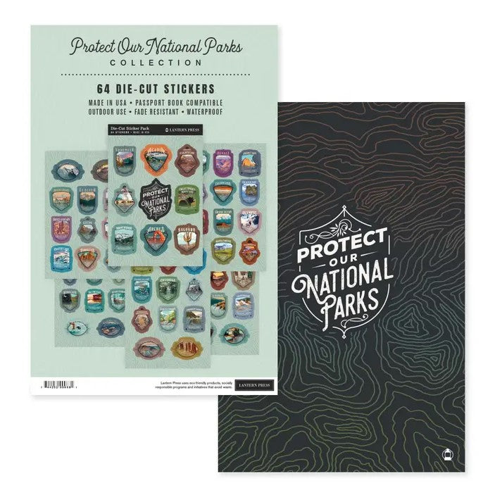 Lantern Press Protect Our National Parks Sticker Sheet Set