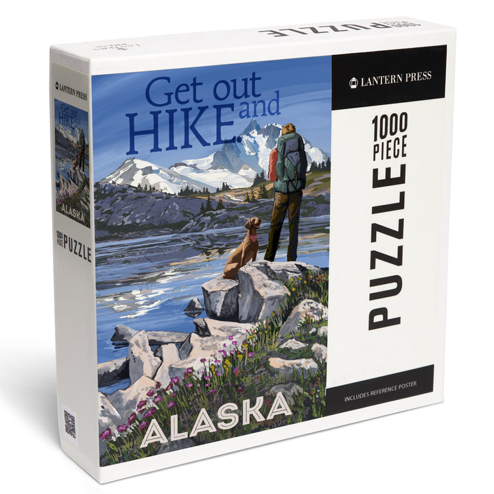Alaska, Hiker and Dog, Get Out and Hike, Jigsaw Puzzle