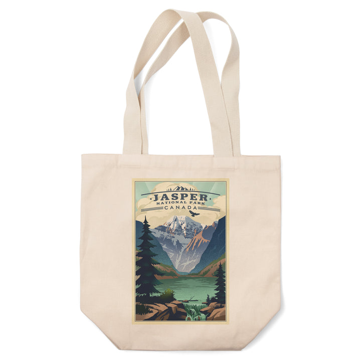 Jasper National Park, Canada, Lake, Lithograph, Tote Bag