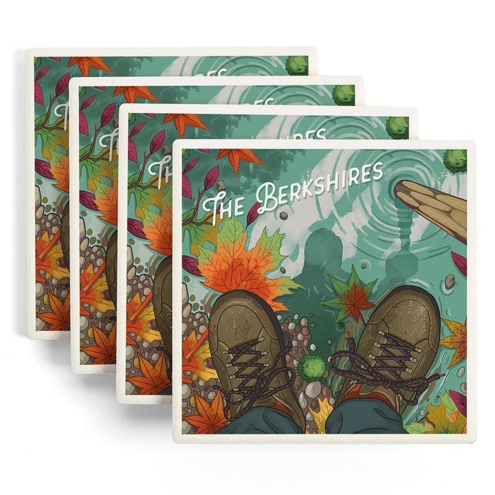 The Berkshires, Embrace the Elements, Hiking, Fall Colors, Coaster Set
