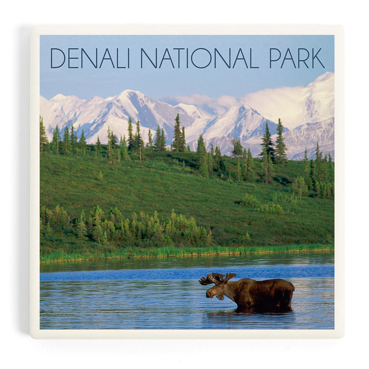 Denali National Park, Alaska, Moose and Water, Coasters