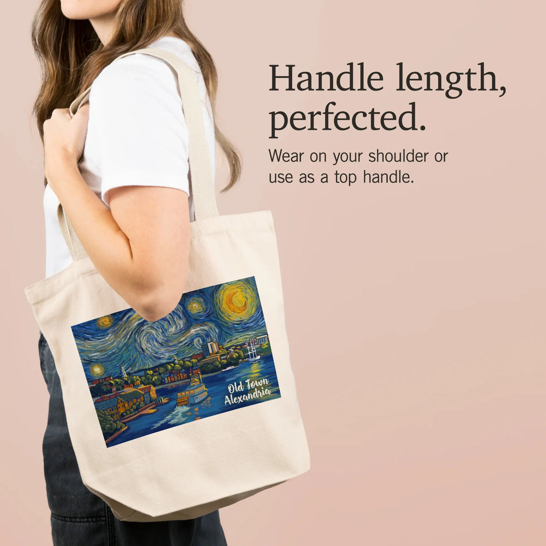 Alexandria, Virginia, Starry Night, Tote Bag