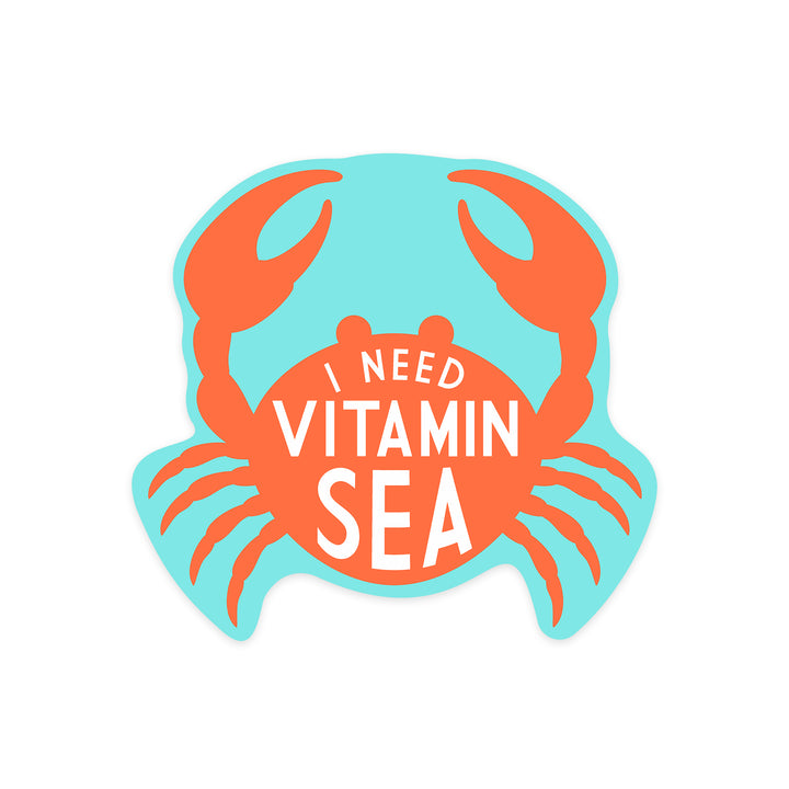 I Need Vitamin Sea, Simply Said, Contour, Vinyl Sticker