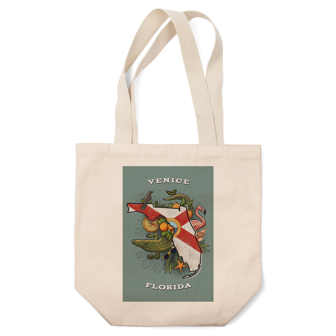 Venice, Florida, State Treasure Trove, State Series, Tote Bag