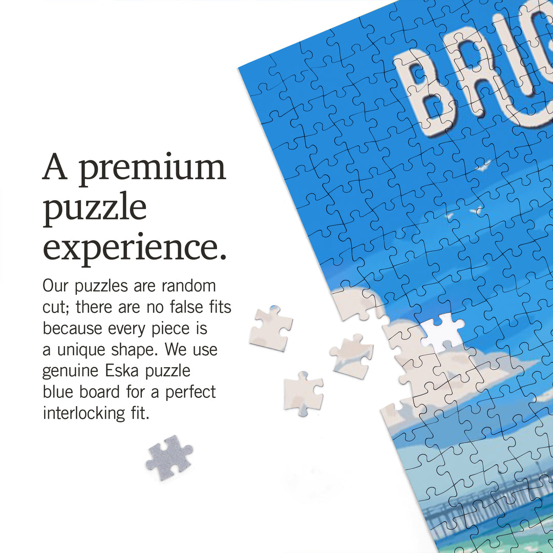 Brigantine, New Jersey, Painterly, Soak Up Summer, Sand Castle, Jigsaw Puzzle