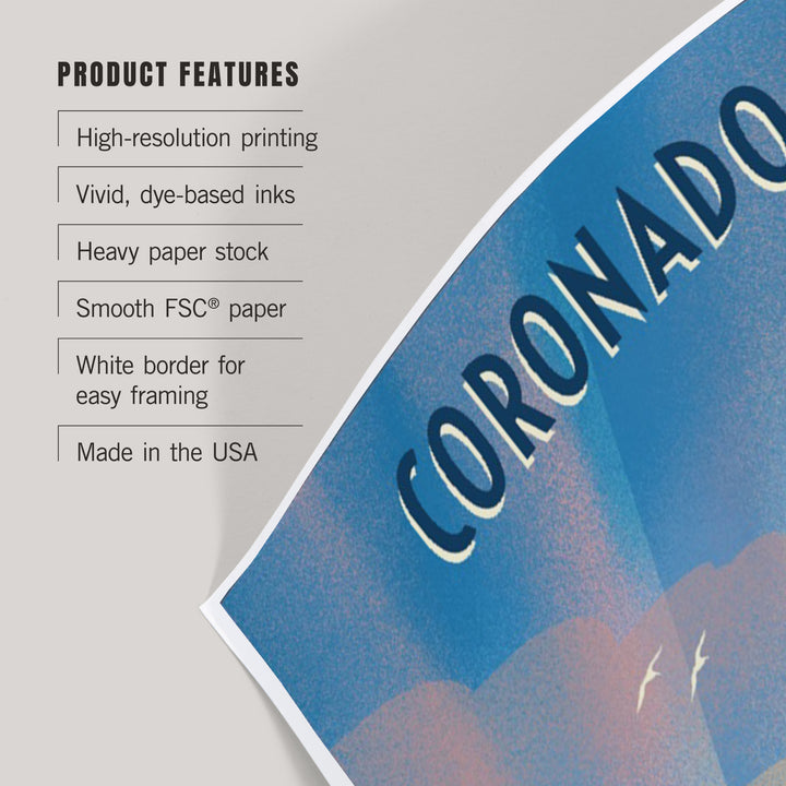 Coronado, California, Lithograph, Wake Up! Surf's Up!, Surfers on Beach, Art & Giclee Prints