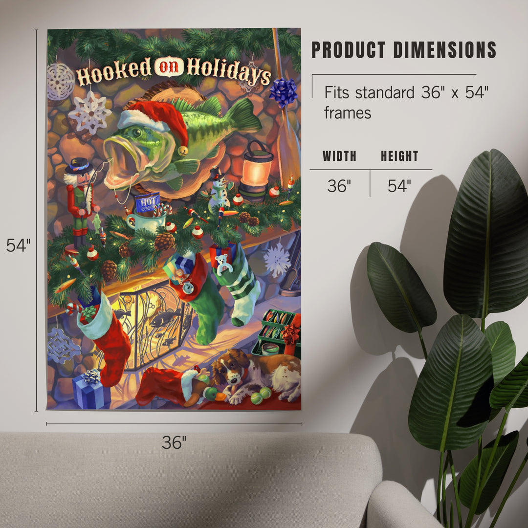 Hooked on Holidays, Oil Painting 141237, Art & Giclee Prints