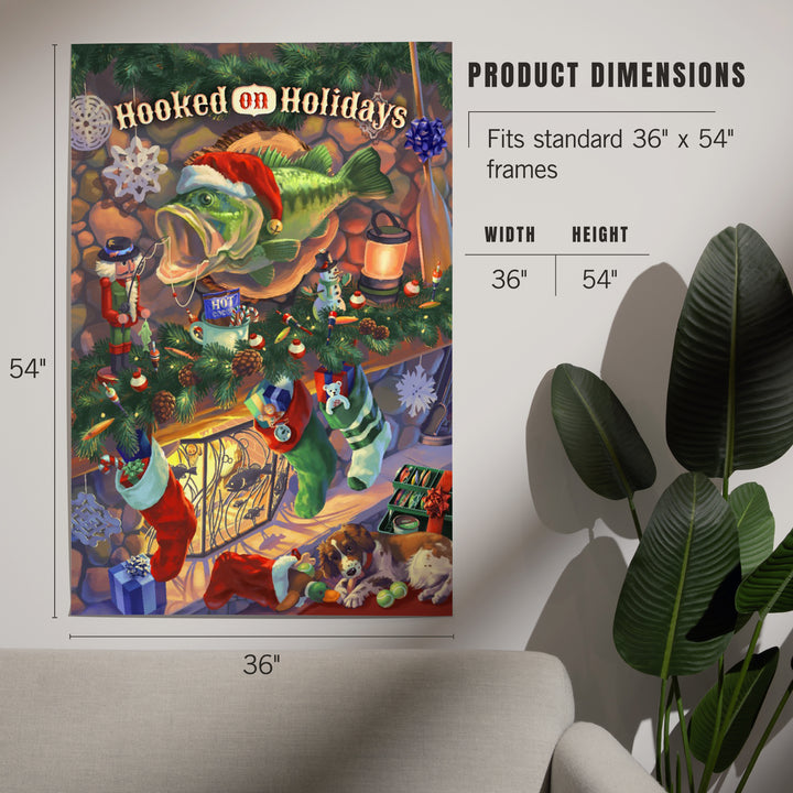 Hooked on Holidays, Oil Painting 141237, Art & Giclee Prints