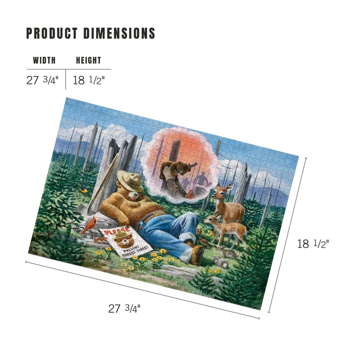 Smokey Bear, Dream of a Well-Remembered Forest Fire, Jigsaw Puzzle