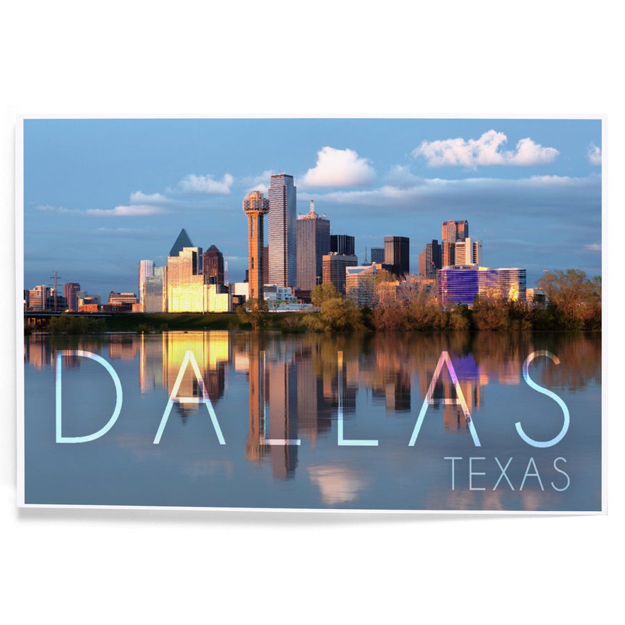 Dallas, Texas, Skyline, Art & Giclee Prints Art Lantern Press 