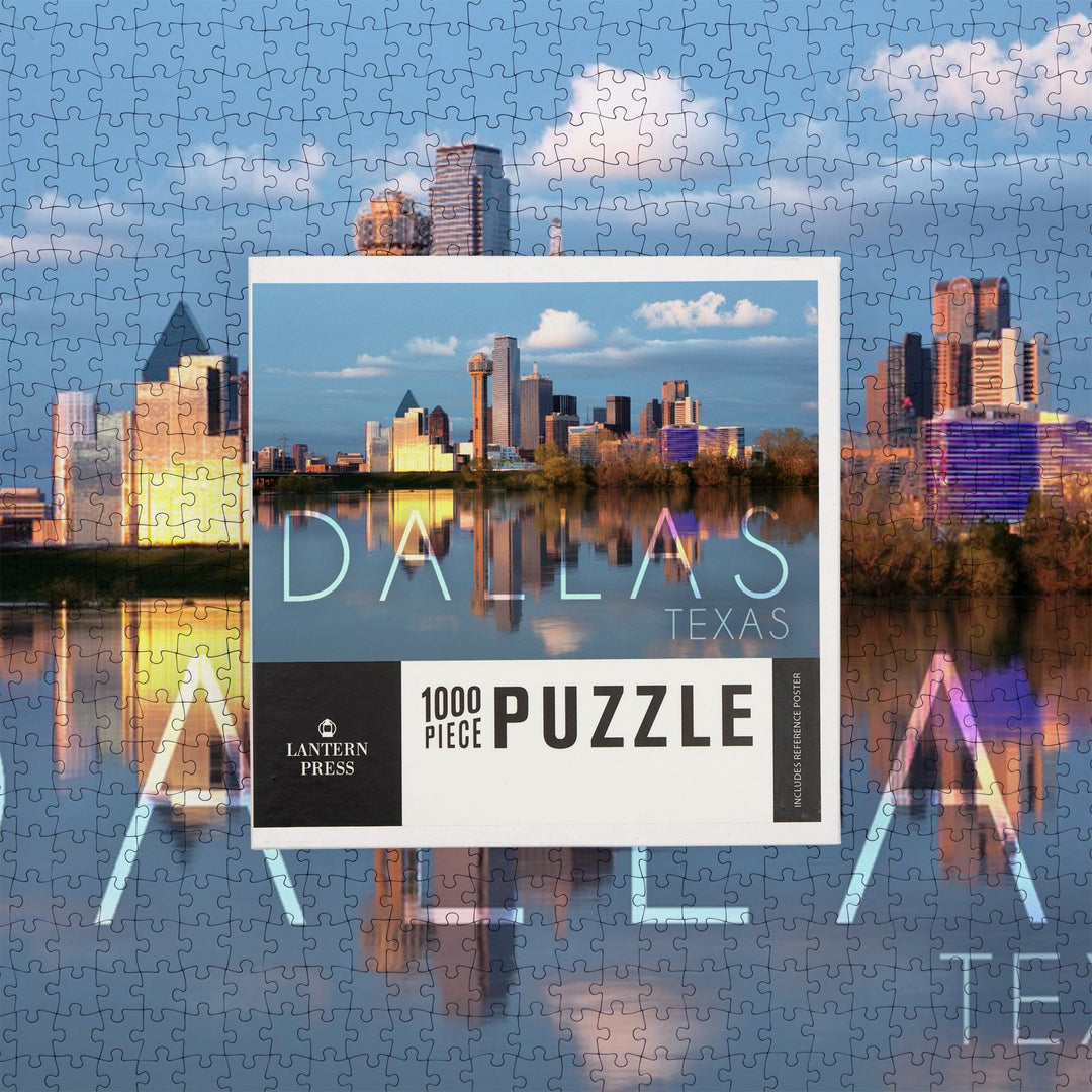 Dallas, Texas, Skyline, Jigsaw Puzzle Puzzle Lantern Press 
