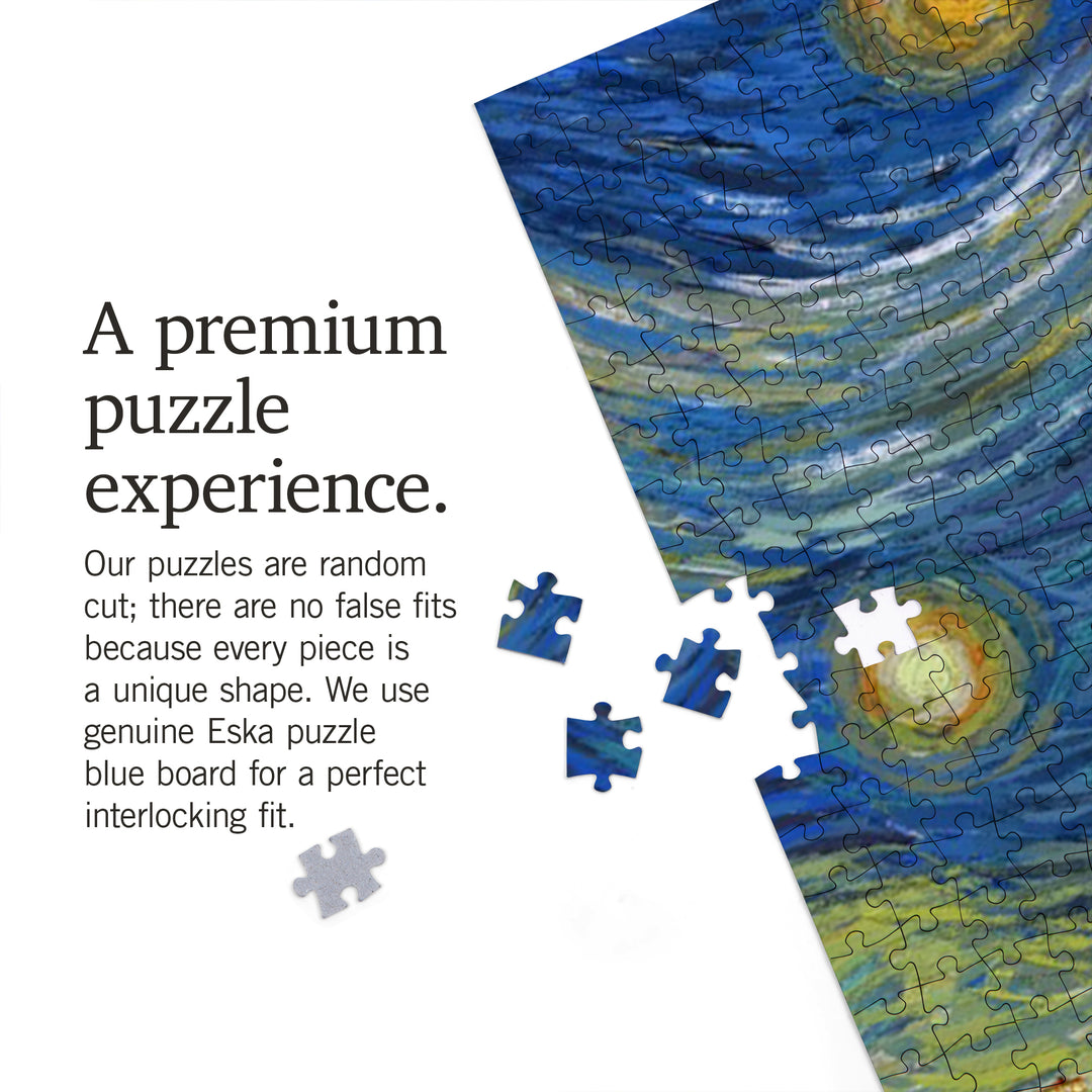 Dallas, Texas, Starry Night Series, Jigsaw Puzzle Puzzle Lantern Press 