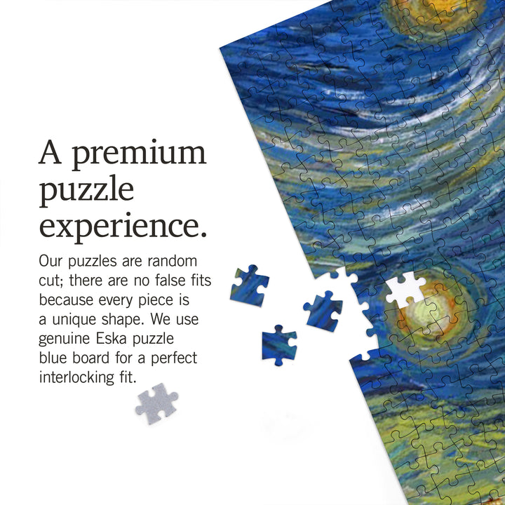 Dallas, Texas, Starry Night Series, Jigsaw Puzzle Puzzle Lantern Press 