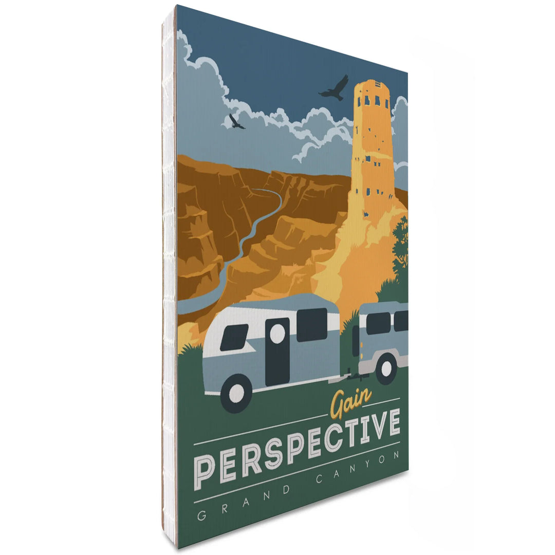Lined 6x9 Journal, Grand Canyon National Park, Arizona, Gain Perspective, Vector Style, Lay Flat, 193 Pages, FSC paper