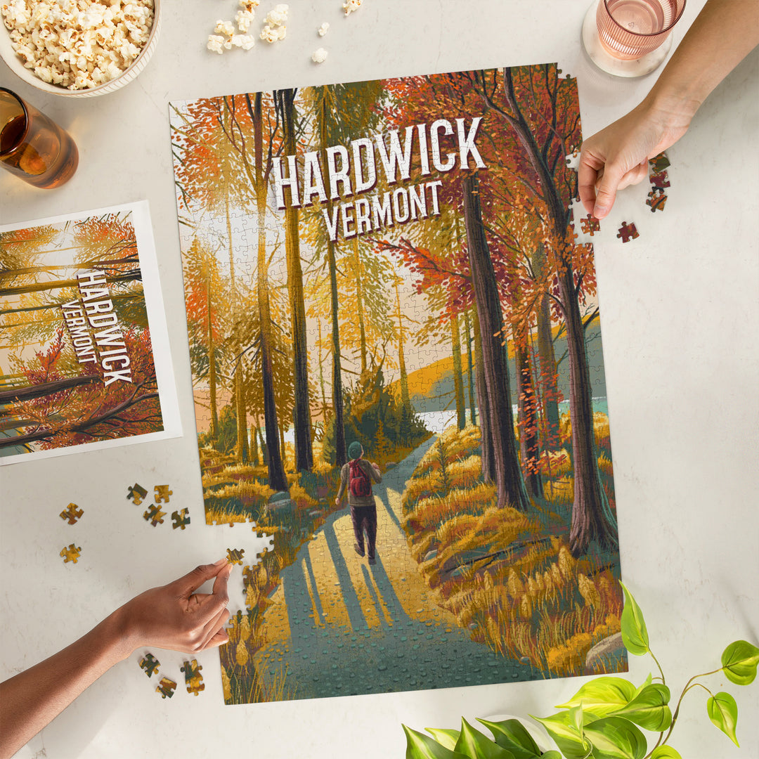Hardwick, Vermont, Walk in the Woods, Day Hike, 1000 Piece Jigsaw Puzzle