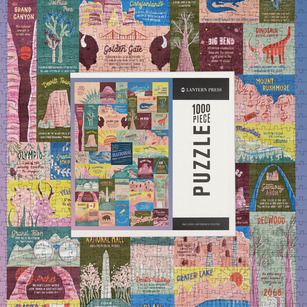Explore Our National Parks and Monuments, Pastel, Jigsaw Puzzle