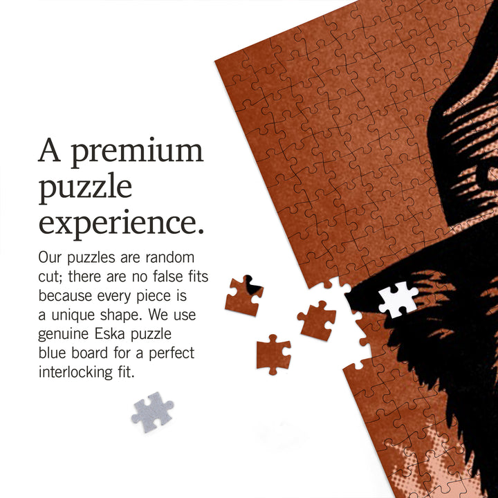Smokey Bear, Only You, Halftone Red, Officially Licensed, Jigsaw Puzzle