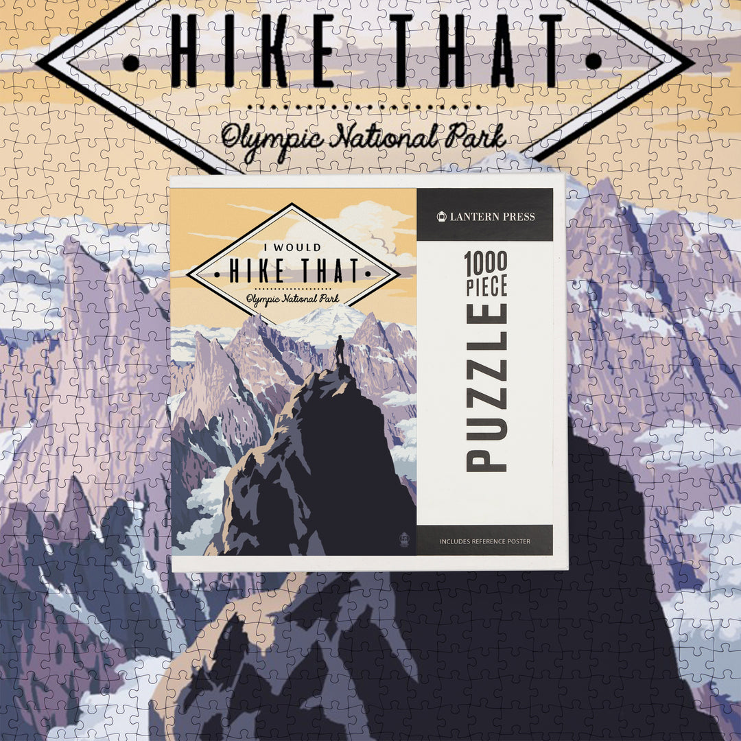 I Would Hike That, Olympic National Park, Washington, Mountain Peaks, Jigsaw Puzzle