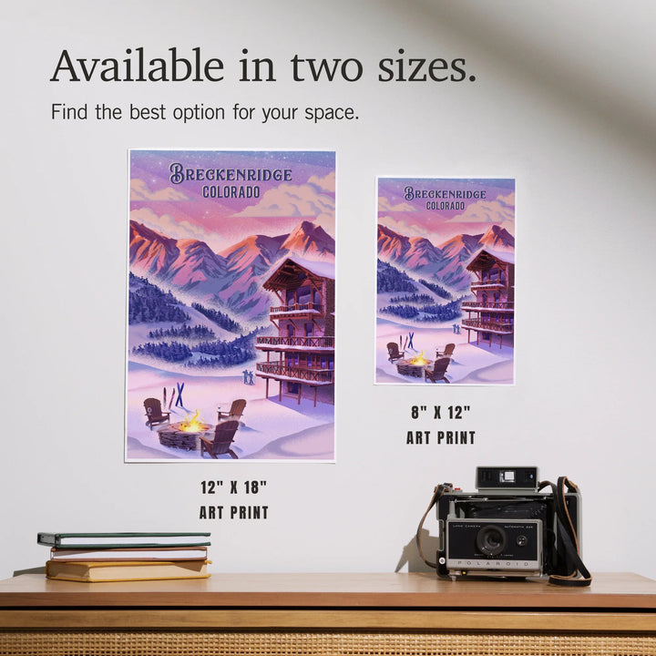 Breckenridge, Colorado, Apres Ski, Lithograph, Art & Giclee Prints