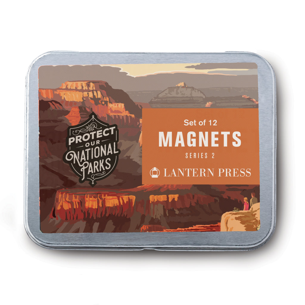 Lantern Press Protect Our National Parks Magnets Set of 12, Series 2 -  Southwest