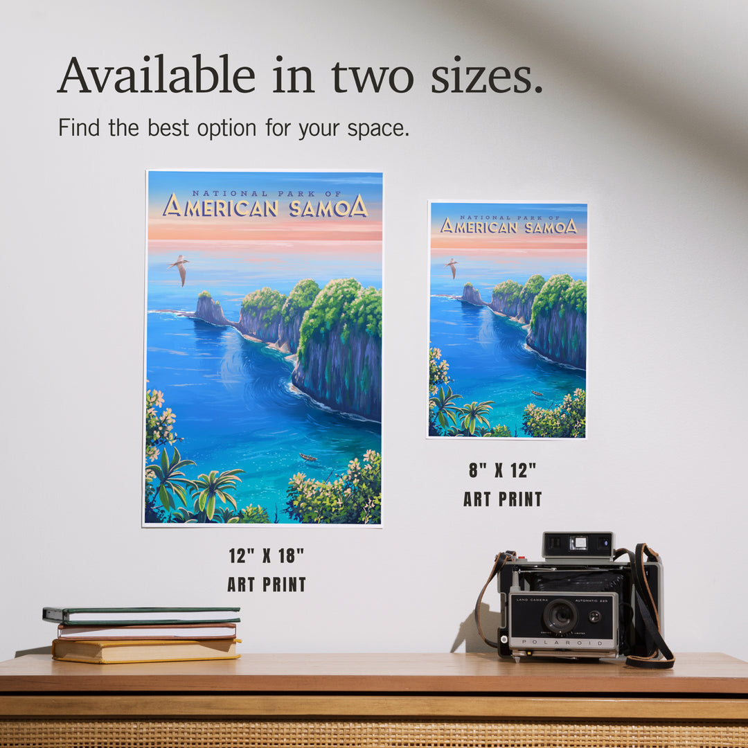 National Park of American Samoa, Oil Painting, Art & Giclee Prints