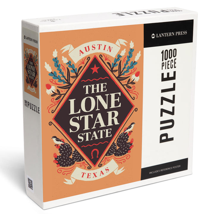 Austin, Texas, State Motto Crest, State Pride Series, Jigsaw Puzzle