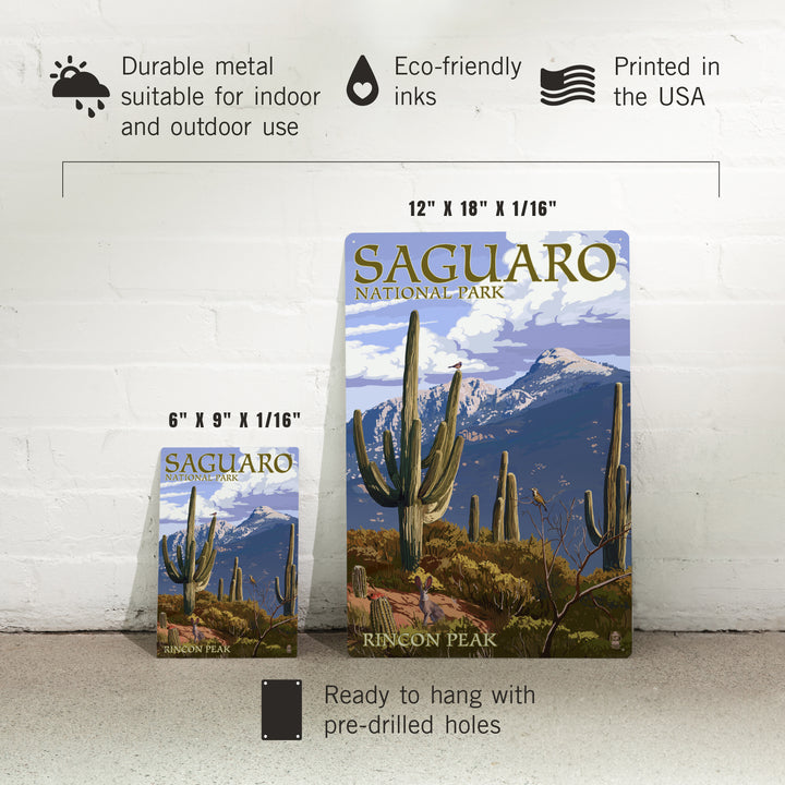 Saguaro National Park, Arizona, Rincon Peak, Metal Signs