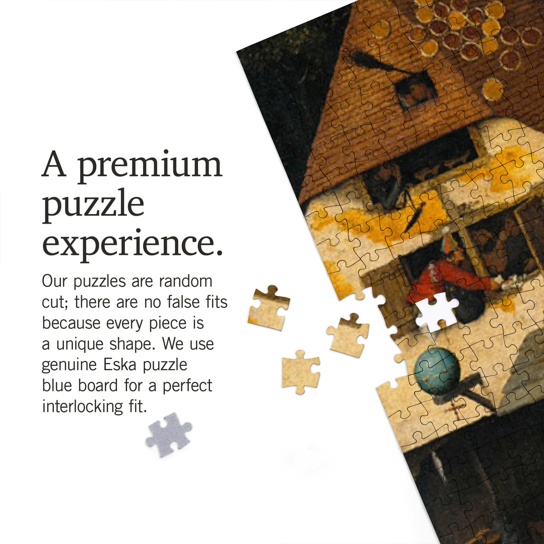 Netherlandish Proverbs (Artist: Pieter Bruegel the Elder) c. 1559, Masterpiece Classic, 1000 Piece Jigsaw Puzzle