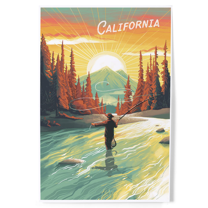 California This is Living Fishing Mountain, Art & Giclee Prints