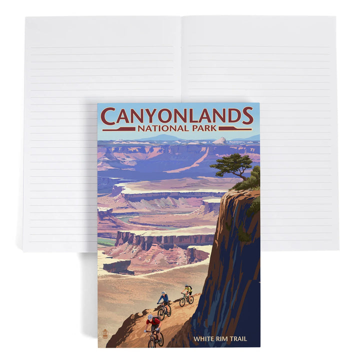Lined 6x9 Journal, Canyonlands National Park, Utah, Conflunce and Bikers, Lay Flat, 193 Pages, FSC paper