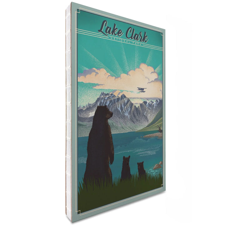 Lined 6x9 Journal, Lake Clark National Park, Alaska, Lithograph, Lay Flat, 193 Pages, FSC paper