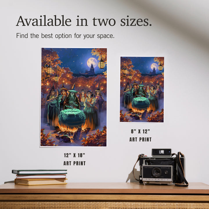 Oil Painting, Witch's Gathering, Art & Giclee Prints