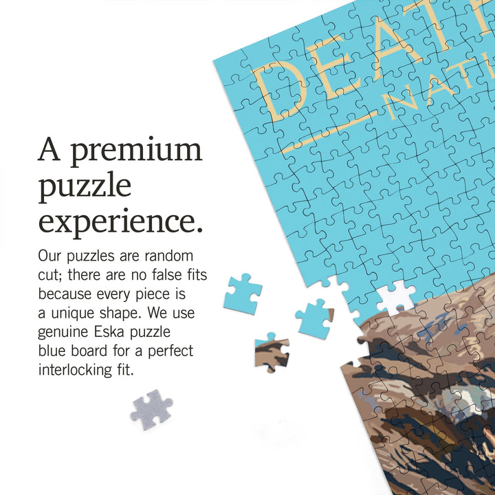 Death Valley National Park, California, Artist's Palette, Painterly National Park Series, Jigsaw Puzzle Puzzle Lantern Press 
