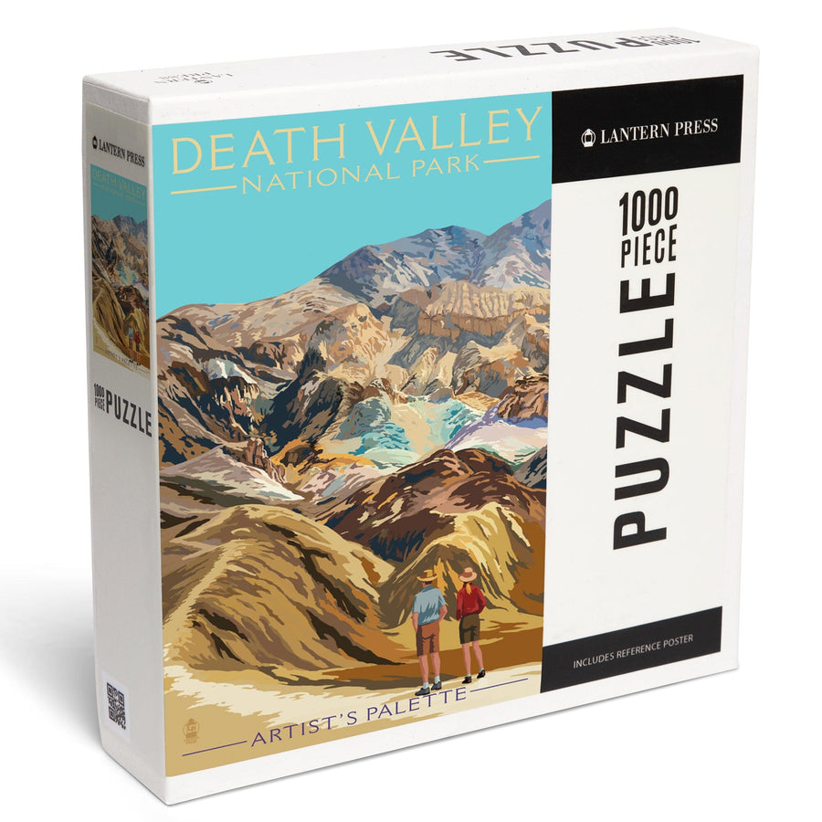 Death Valley National Park, California, Artist's Palette, Painterly National Park Series, Jigsaw Puzzle Puzzle Lantern Press 