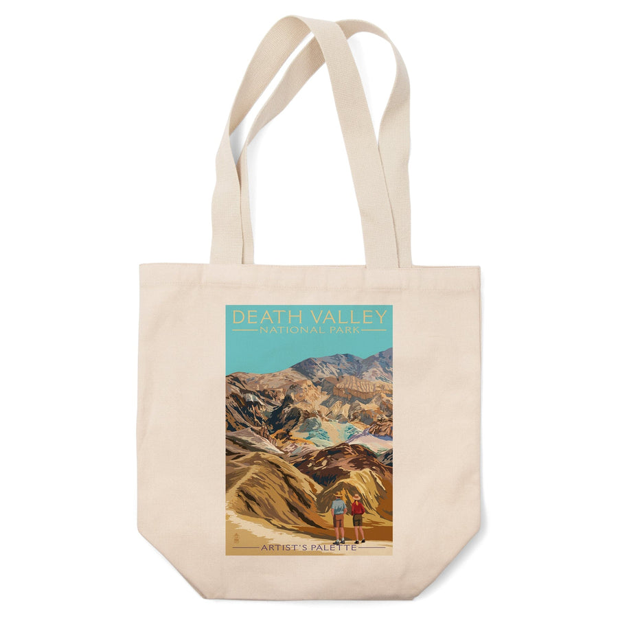 Death Valley National Park, California, Artist's Palette, Painterly National Park Series, Lantern Press Artwork, Tote Bag Totes Lantern Press 