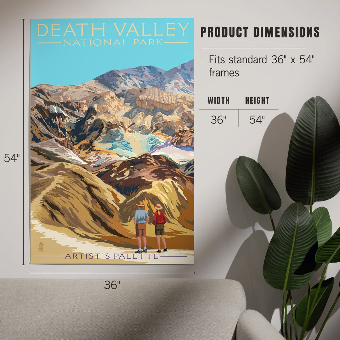Death Valley National Park, California, Artist's Palette, Painterly Series, Art & Giclee Prints Art Lantern Press 