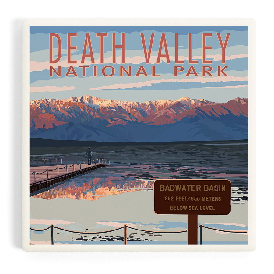 Death Valley National Park, California, Badwater, Coasters Coasters Lantern Press 