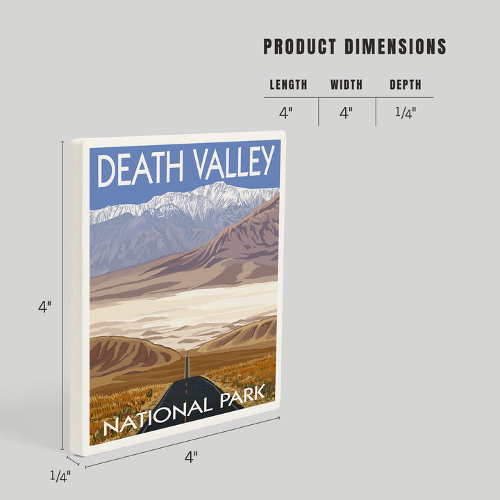 Death Valley National Park, California, Highway View, Coasters Coasters Lantern Press 