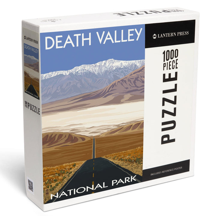 Death Valley National Park, California, Highway View, Jigsaw Puzzle Puzzle Lantern Press 