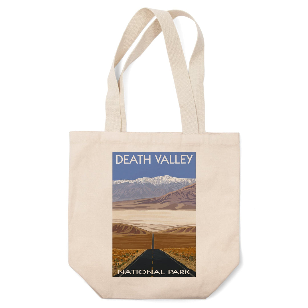 Death Valley National Park, California, Highway View, Lantern Press Artwork, Tote Bag Totes Lantern Press 