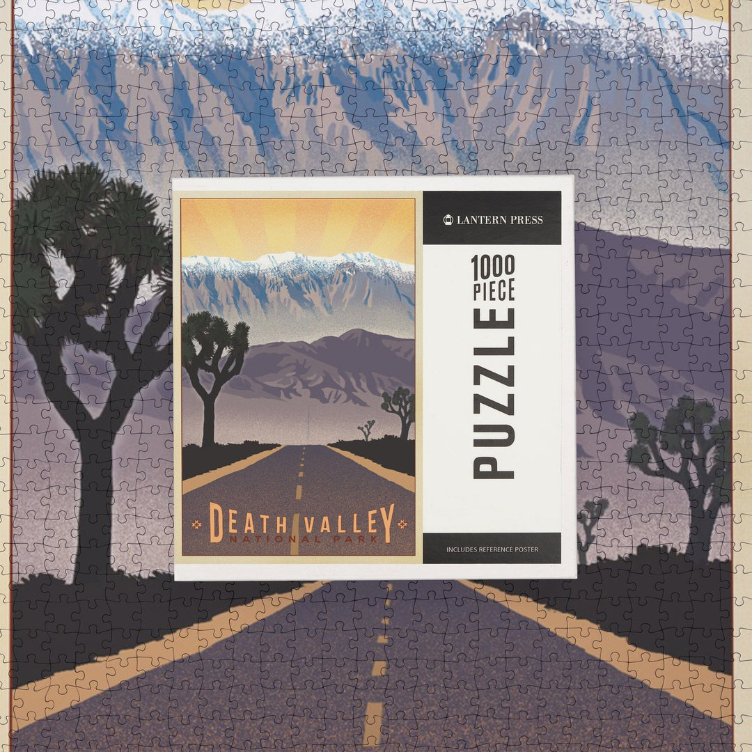Death Valley National Park, California, Lithograph, Jigsaw Puzzle Puzzle Lantern Press 