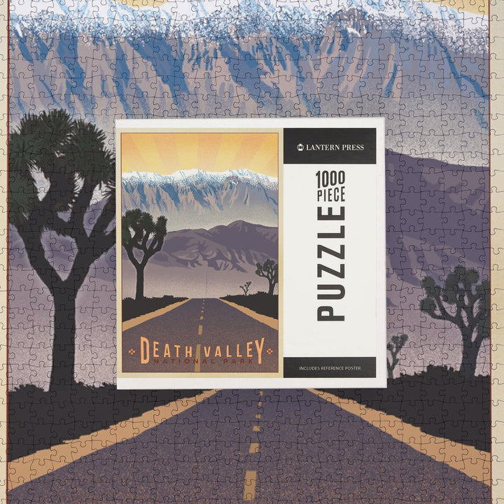 Death Valley National Park, California, Lithograph, Jigsaw Puzzle Puzzle Lantern Press 