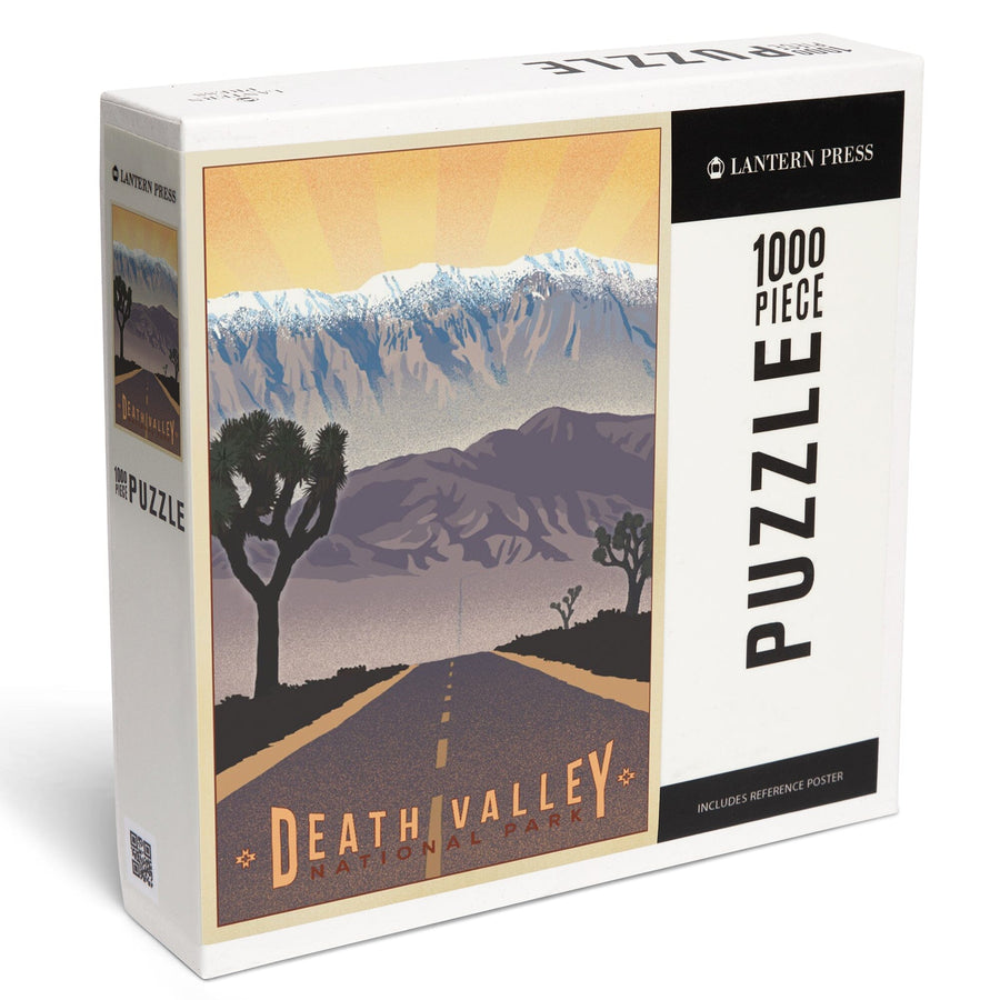 Death Valley National Park, California, Lithograph, Jigsaw Puzzle Puzzle Lantern Press 