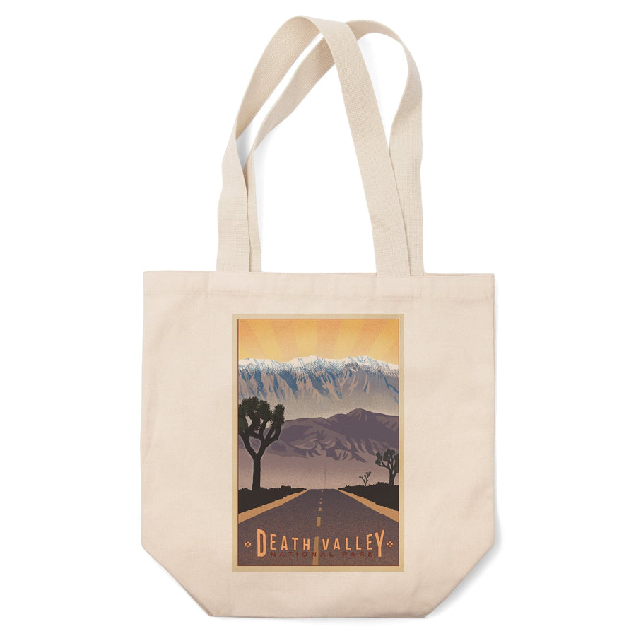 Death Valley National Park, California, Lithograph, Lantern Press Artwork, Tote Bag Totes Lantern Press 